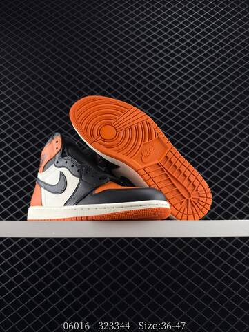 Jordan Air Jordan 1 Retro High OG DZ5485 008 Black White Orange EU 36-47 Basketball Shoe - Unisex (BS-81200)