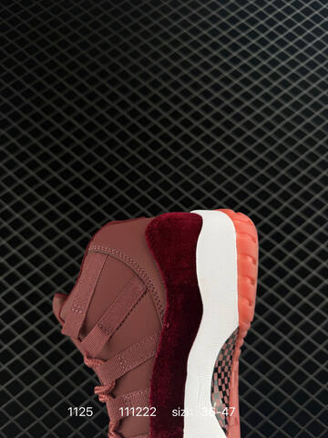 Jordan Air Jordan 11 Retro Burgundy Dusty Rose White Orange EU 36-47 Basketball Shoe - Unisex (BS-80189)