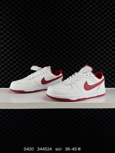 Nike Big Low 355152-106 White Varsity Red EU 36-45 half sizes available lifestyle
