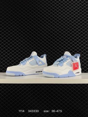 Jordan Air Jordan 4 White Light Blue EU 36-47 5 Basketball Shoe - Unisex (BS-80284)