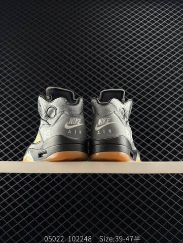 Jordan Air Jordan 5 Retro Low Pale Yellow Black Red Gum EU 39-47 Basketball Shoe - Unisex (BS-81314)