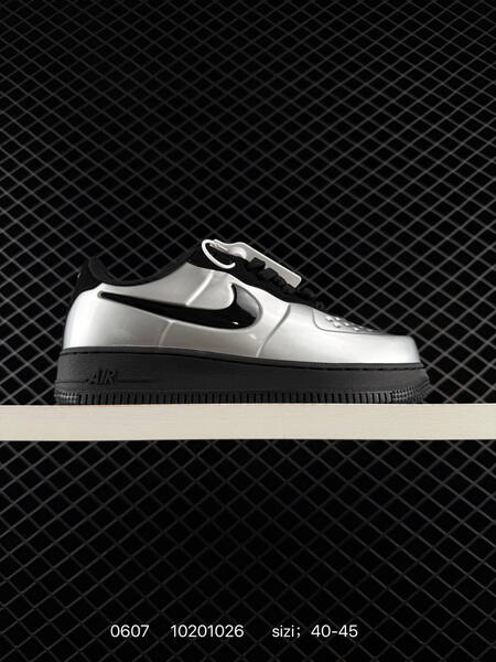 Nike Air Force 1 07 LV8 black silver white orange 40-45 lifestyle