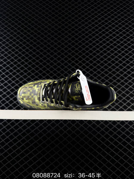 Nike Air Force 1 07 black lime green metallic silver EU 36-45 lifestyle