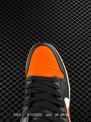 Jordan Air Jordan 1 Low 553560-131 Black Orange White Sail EU 36-46 Sneaker - Unisex (BS-80125)