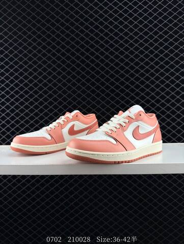 Jordan Air Jordan 1 Low DC0774-180 White Light Pink Sail EU 36-42 Sneaker - Unisex (BS-81113)