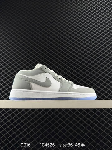 Jordan Air Jordan 1 Low SE White Grey Light Blue Black Beige EU 36-46 Sneaker - Unisex (BS-80699)