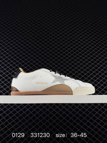 Golden Goose Truestar White Pink Silver Brown Gum EU 36-45 Skate Shoe - Unisex (BS-76549)