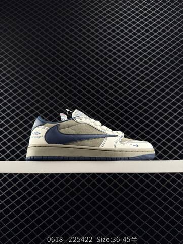 Jordan Air Jordan 1 Low Travis Scott Reverse Mocha White Grey Navy Beige EU 36-45 Sneaker - Unisex (BS-81187)