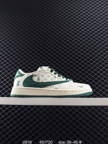 Jordan Air Jordan 1 Low Travis Scott Stussy Sail Black Blue EU 36-45 Sneaker - Unisex (BS-80874)