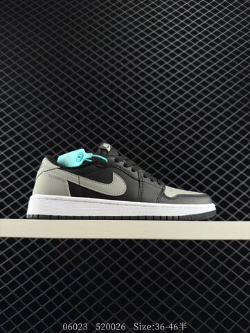 Jordan Air Jordan 1 Low CZ0790-003 Black Grey White Teal EU 36-46 Sneaker - Unisex (BS-81158)