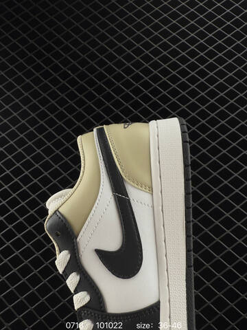 Jordan Air Jordan 1 Low White Black Beige EU 36-46 Basketball Shoe - Unisex (BS-81073)