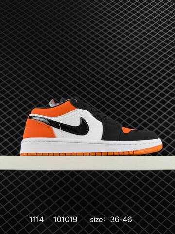 Jordan Air Jordan 1 Low White Brown Black Orange EU 36-46 Sneaker - Unisex (BS-80282)