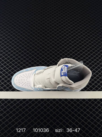 Jordan Air Jordan 1 Retro High OG White Light Blue Grey EU 36-47 Basketball Shoe - Unisex (BS-80046)