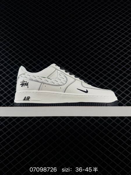 Nike Air Force 1 07 off white black silver green EU 36-45 skate