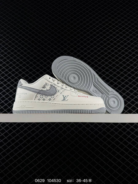 Nike Air Force 1 07 LV8 off white black silver EU 36-45 sneaker