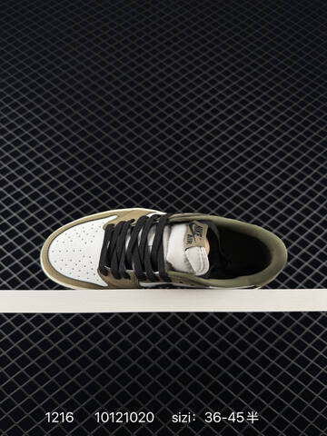 Jordan Air Jordan 1 Low White Olive Black Sail EU 36-45 Sneaker - Unisex (BS-80054)