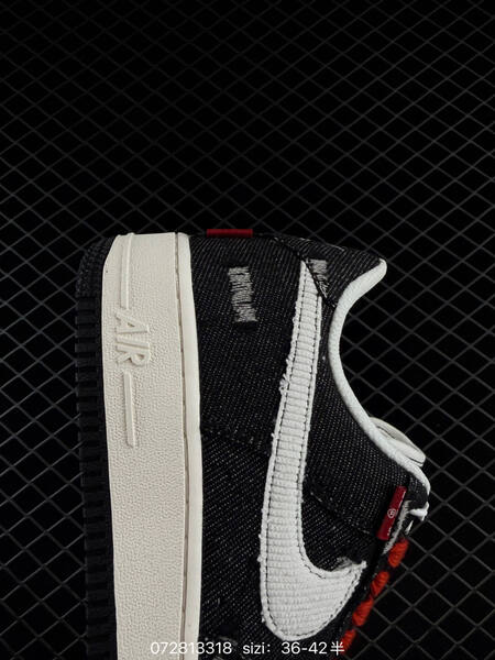 Nike Air Force 1 07 black white red sail EU 36-42 lifestyle
