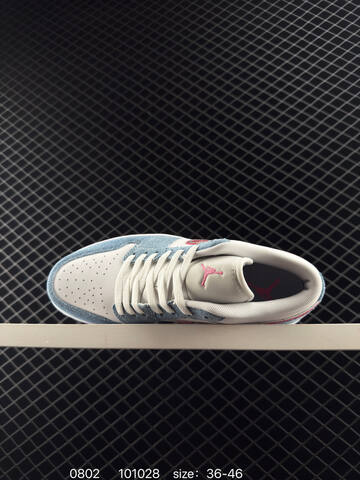 Jordan Air Jordan 1 Low HQ2001 400 White Light Blue Pink EU 36-46 Sneaker - Unisex (BS-80982)