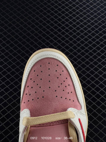 Jordan Air Jordan 1 Low Travis Scott Reverse Mocha DM7866 002 Pink White Red Cream EU 36 46 Sneaker EU 36-46 - Unisex (BS-80730)