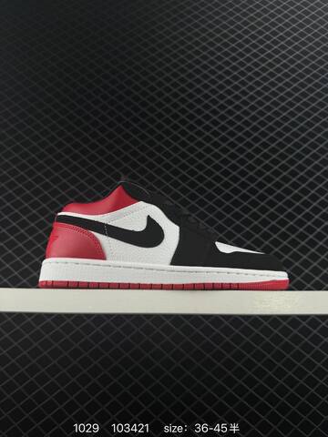 Jordan Air Jordan 1 Low White Black Red Blue EU 36-45 Basketball Shoe - Unisex (BS-80401)