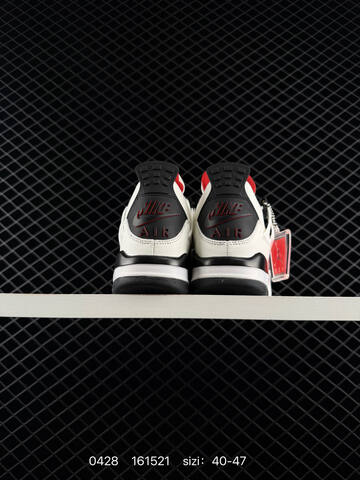 AIR JORDAN 4 Air Jordan Flight Club Sail Black-University Red Lifestyle (BS-79382)