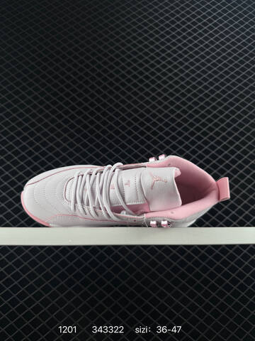 Jordan Air Jordan 12 Retro White Light Pink EU 36-47 Basketball Shoe - Unisex (BS-80136)