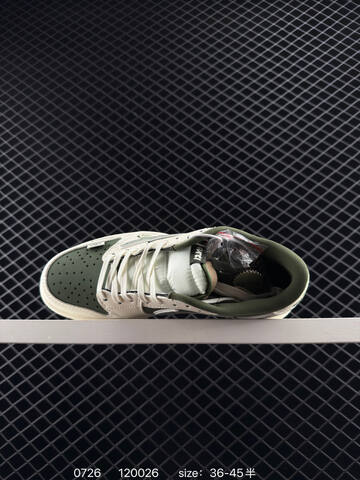 Jordan Air Jordan 1 Low Travis Scott Fragment Sail Olive Green Grey EU 36-45 Sneaker - Unisex (BS-81013)