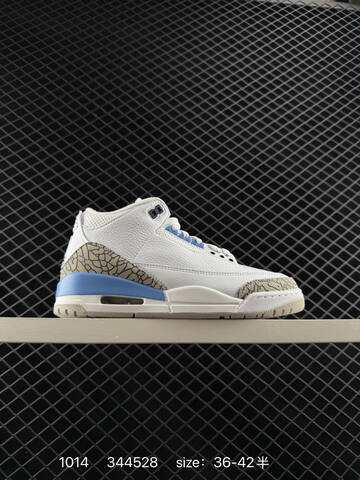 Jordan Air Jordan 3 Retro White Blue Grey Black EU 36-42 Basketball Shoe - Unisex (BS-80516)