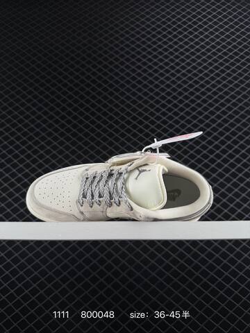 Jordan Air Jordan 1 Low Beige Grey Off White EU 36-45 Sneaker - Unisex (BS-80306)