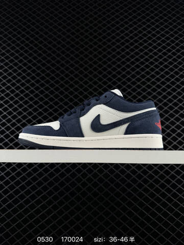 Air Jordan 1 Low Obsidian Suede AIR JORDAN 1 Aj1 Lifestyle (BS-79197)