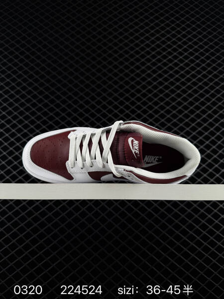 Nike SB Dunk Low Pro White Burgundy EU 36-45 5 skate lifestyle
