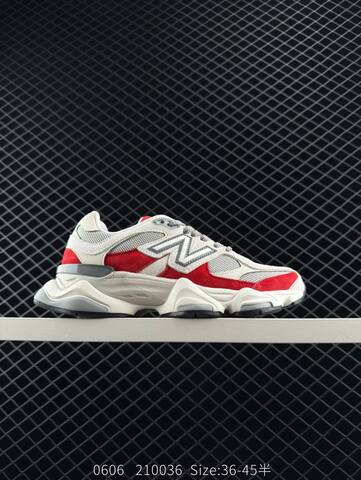 New Balance 9060 Off White Grey Red Black EU 36-45 Sneaker - Unisex (BS-83349)