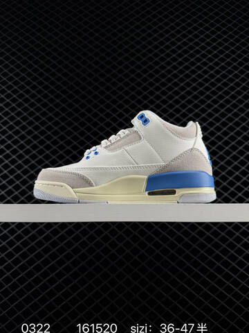 Jordan Air Jordan 3 Retro CT8532 126 White Silver EU 36-47 Basketball Shoe - Unisex (BS-79628)