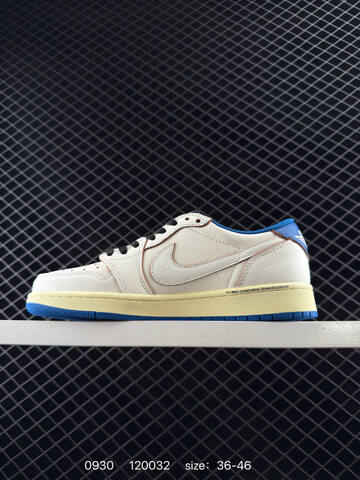 Jordan Air Jordan 1 Low OG SP Military Blue White Blue Cream Black Brown EU 36-46 Sneaker - Unisex (BS-80600)