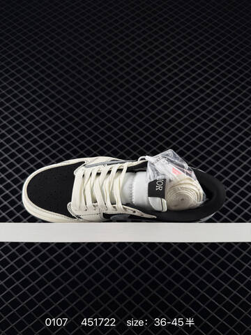Jordan Air Jordan 1 Low Off White Black Grey EU 36-45 Sneaker - Unisex (BS-79883)