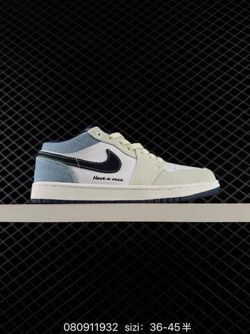 Air Jordan 1 Low AIR JORDAN 1 Aj1 1 Swoos Lifestyle (BS-78849)