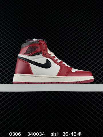 Jordan Air Jordan 1 Retro High OG Chicago Lost And Found Red White Black Sail EU 36-46 Basketball Shoe - Unisex (BS-79701)