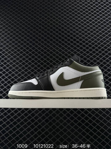 Jordan Air Jordan 1 Low 553558 113 Black Grey Pale Yellow EU 36-46 Sneaker - Unisex (BS-80561)