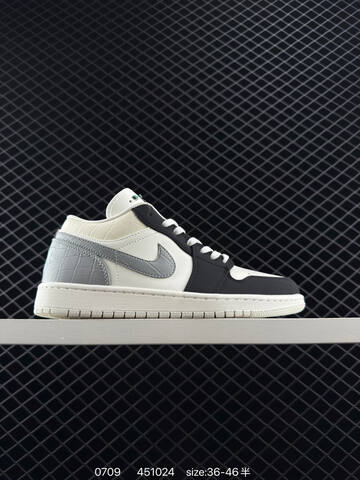 Jordan Air Jordan 1 Low Off White Black Grey Sail EU 36-46 Sneaker - Unisex (BS-81085)