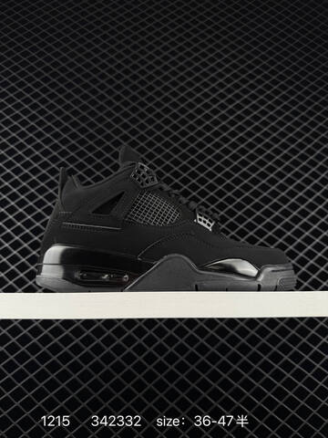 Jordan Air Jordan 4 Retro Black Cat Black EU 36-47 Basketball Shoe - Unisex (BS-80055)