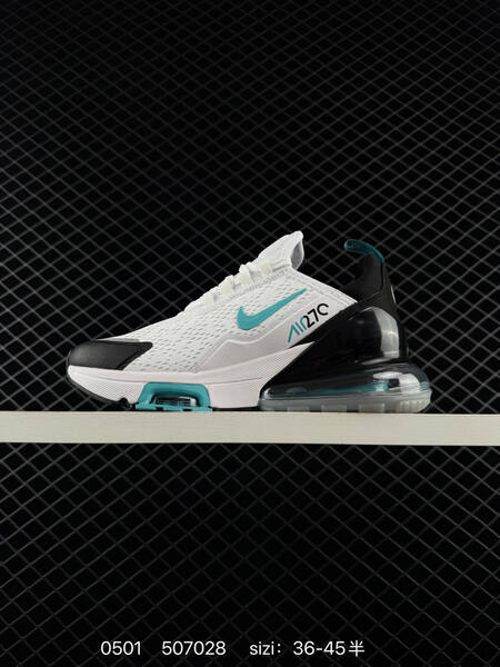 Nike Air Max 270 Flyknit white black teal EU 36-45 running lifestyle