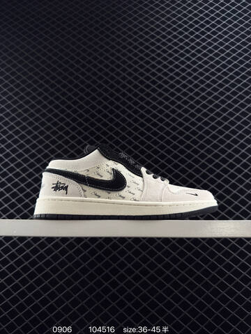 Jordan Air Jordan 1 Low Off White Grey Black EU 36-45 Sneaker - Unisex (BS-80757)