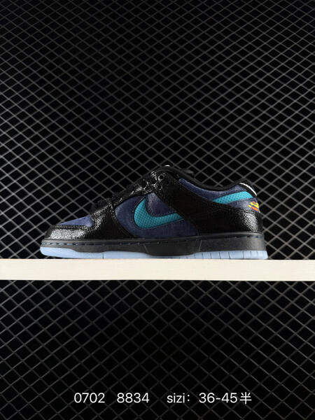 Nike SB Dunk Low IQ1323 black navy teal light blue orange EU 36-45 skate shoe