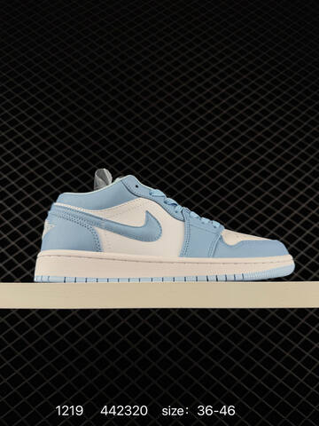 Jordan Air Jordan 1 Low White University Blue Black Light Pink EU 36-46 Sneaker - Unisex (BS-80026)