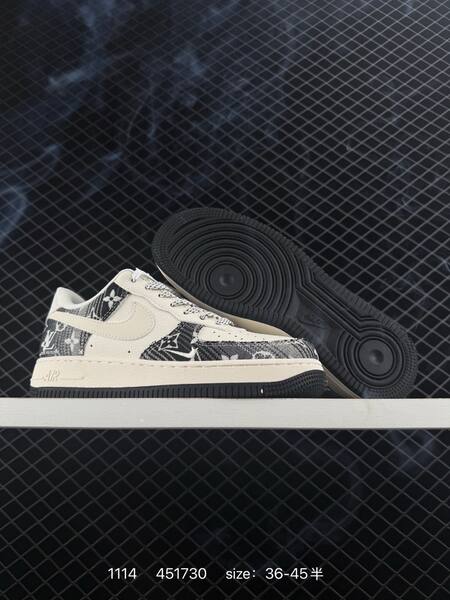 Nike Air Force 1 Low navy cream red and black white EU 36-45 5 lifestyle