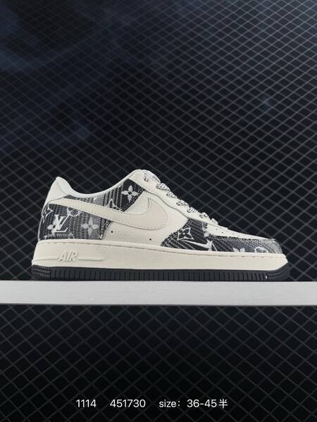 Nike Air Force 1 Low navy cream red and black white EU 36-45 5 lifestyle