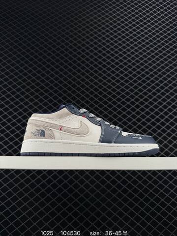 Jordan Air Jordan 1 Low Cream Dark Grey Off White EU 36-45 Sneaker - Unisex (BS-80445)