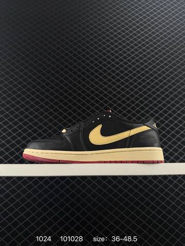 Jordan Air Jordan 1 Low Black Pale Vanilla Gym Red EU 36-48 5 Sneaker - Unisex (BS-80449)