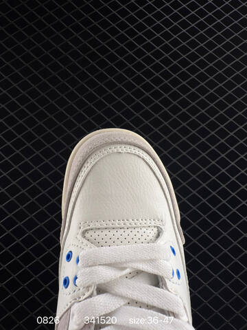 Jordan Air Jordan 3 Retro White Grey Blue Cream EU 36-47 Basketball Shoe - Unisex (BS-80827)