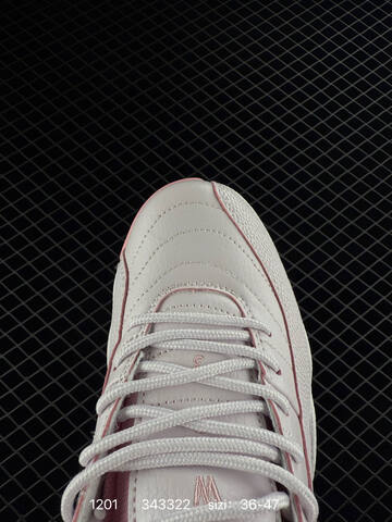 Jordan Air Jordan 12 Retro White Light Pink EU 36-47 Basketball Shoe - Unisex (BS-80136)